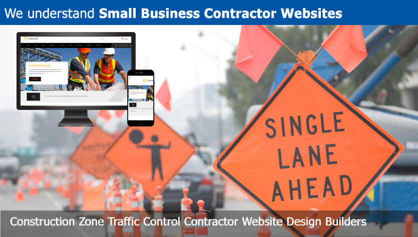 construction zone traffic control contractor website design