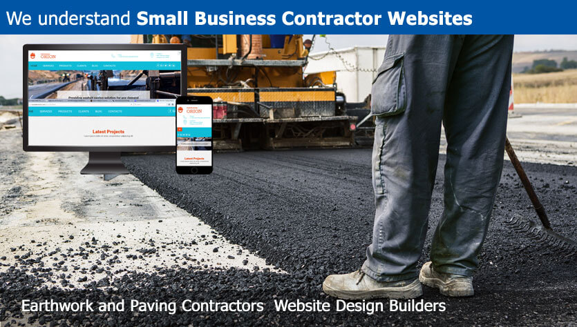 earthwork and paving contractor website design