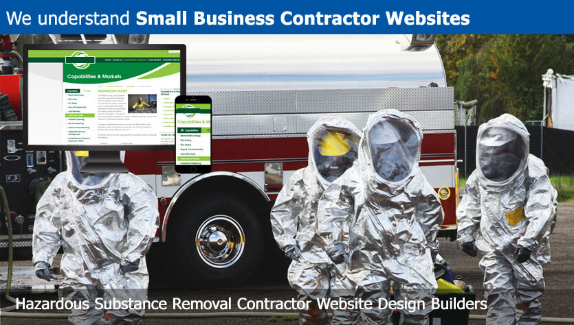 hazardous substance removal contractor website design