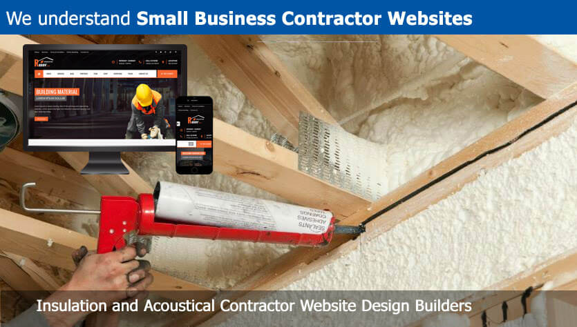 insulation and acoustical contractor website design